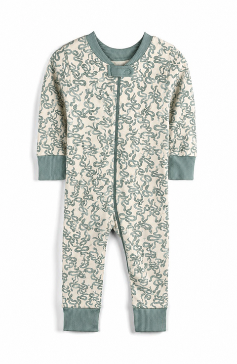 100% Organic Cotton Print Snug Fit Baby Pajamas