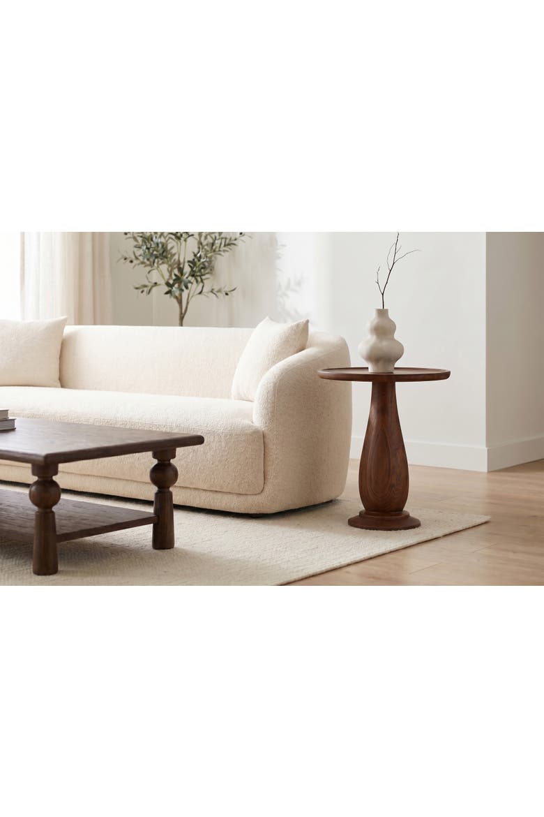 Nolan Mango Wood Side Table, Alternate, color, Brown