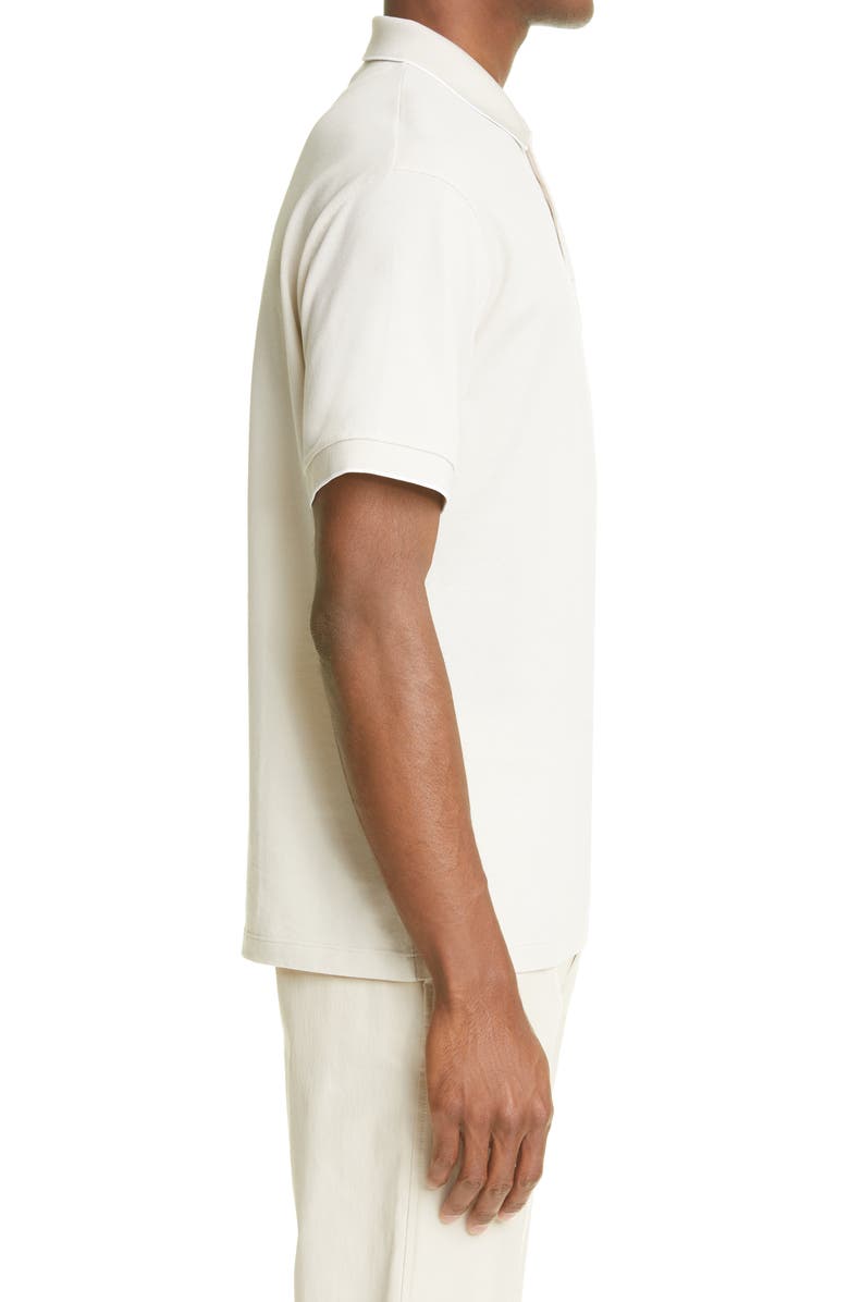 Giorgio Armani Tipped Short Sleeve Cotton Polo, Alternate, color,