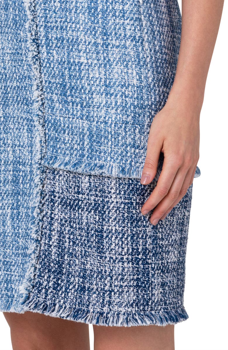 Akris punto Tweed Shift Dress, Alternate, color,
