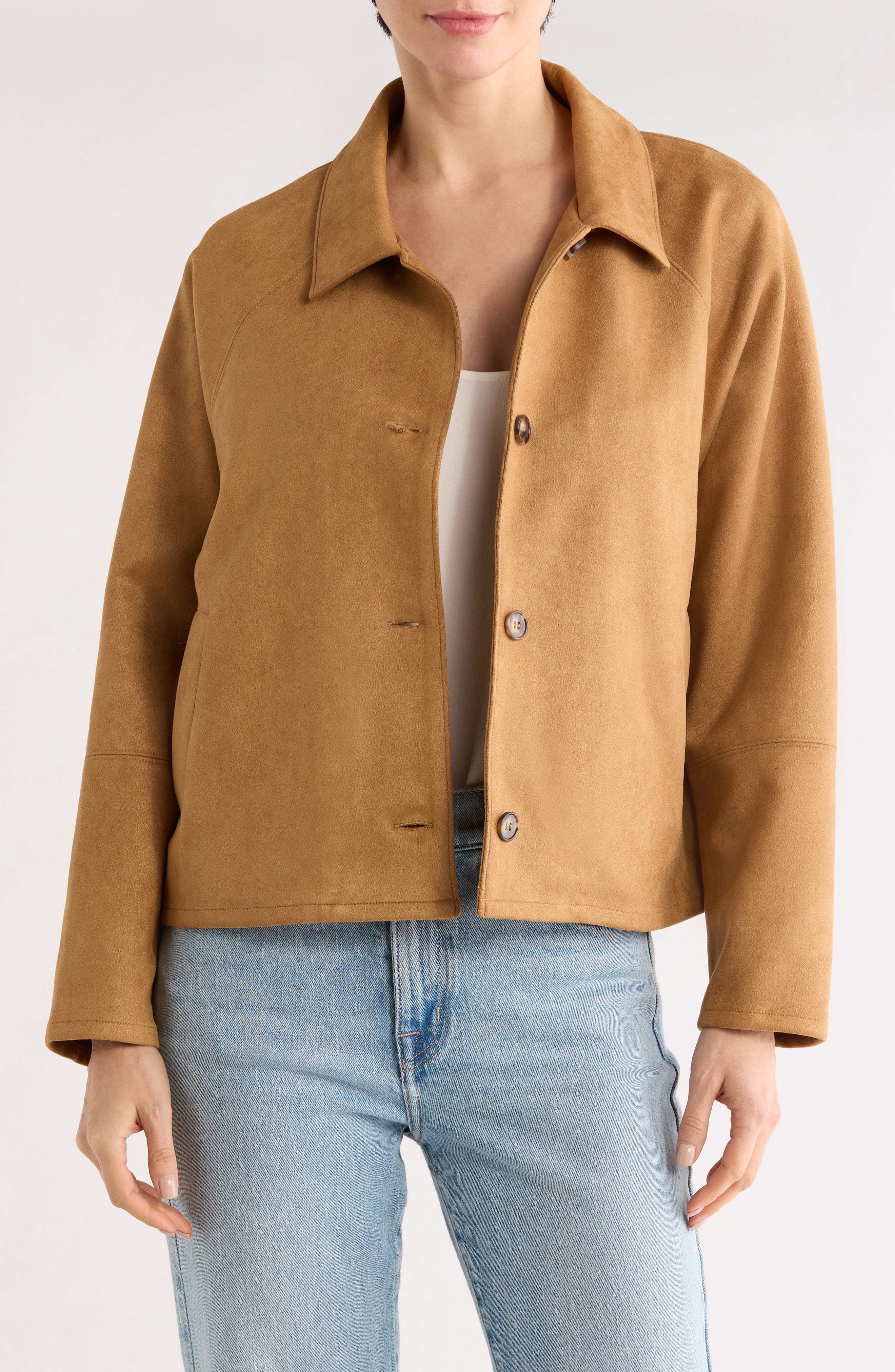 SUNDAY EDITION Faux Suede Jacket