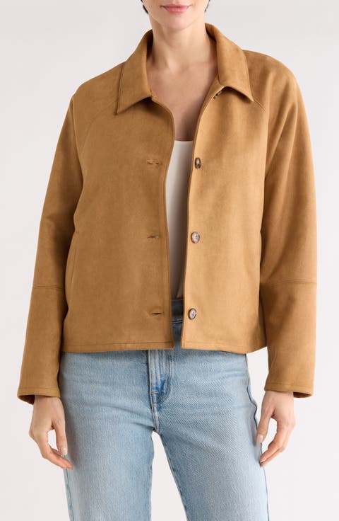 Faux Suede Jacket