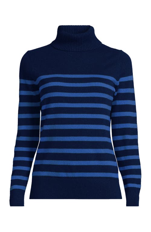 Lands' End Cashmere Turtleneck Sweater In Multi