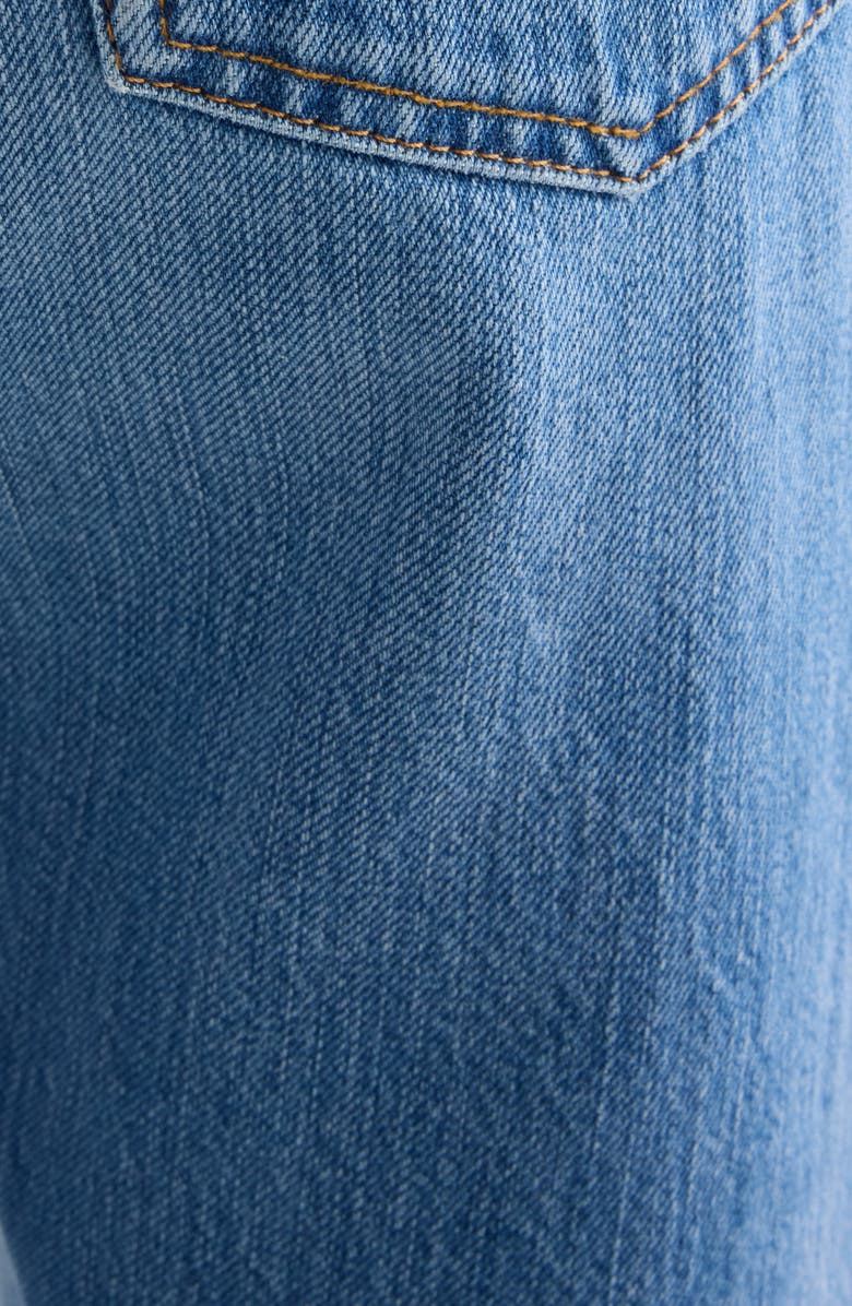 Givenchy Silk Straight Leg Jeans, Alternate, color, Medium Blue