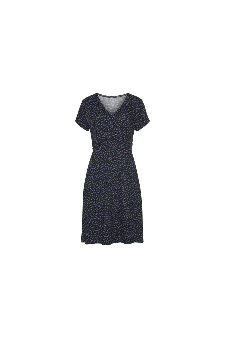 Women's Short Sleeve Print Dress, Alternate, color, Blue Printed