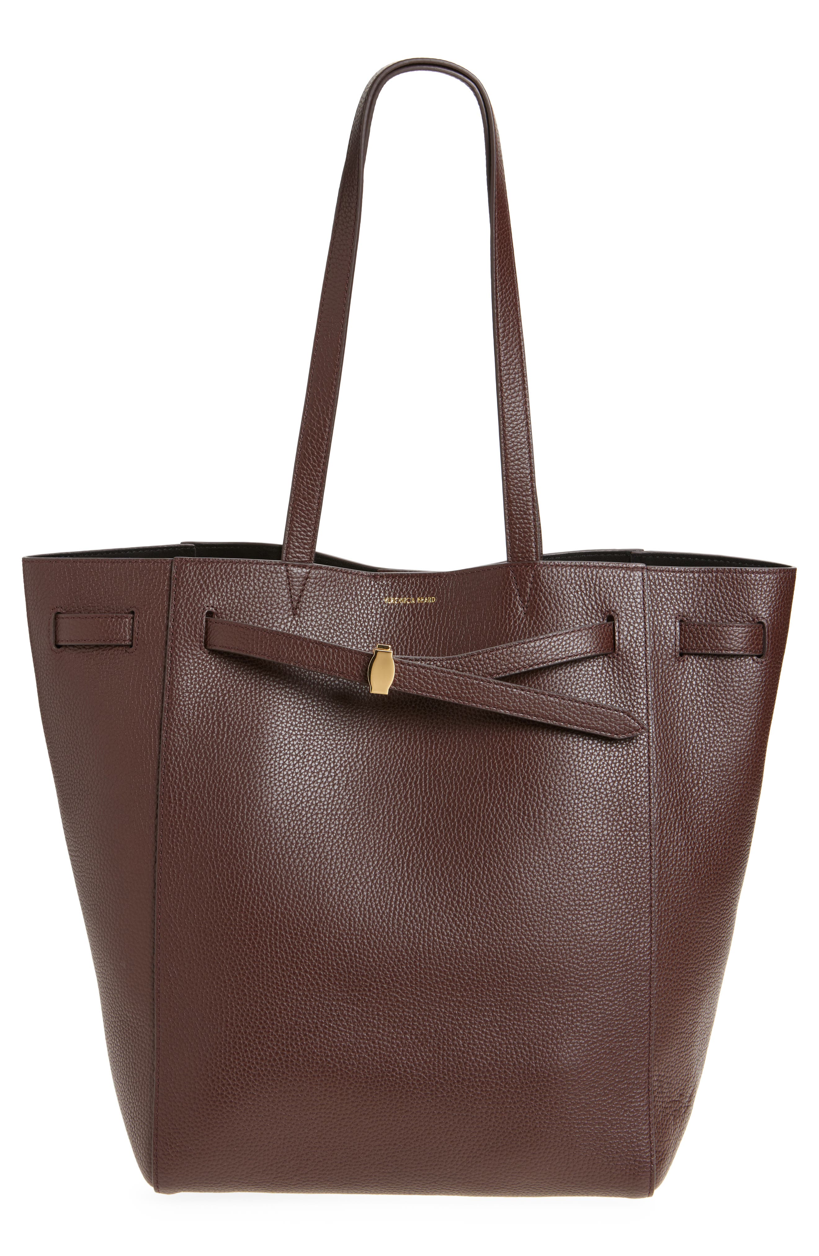 Veronica Beard Dash Leather Tote, Main, color, 