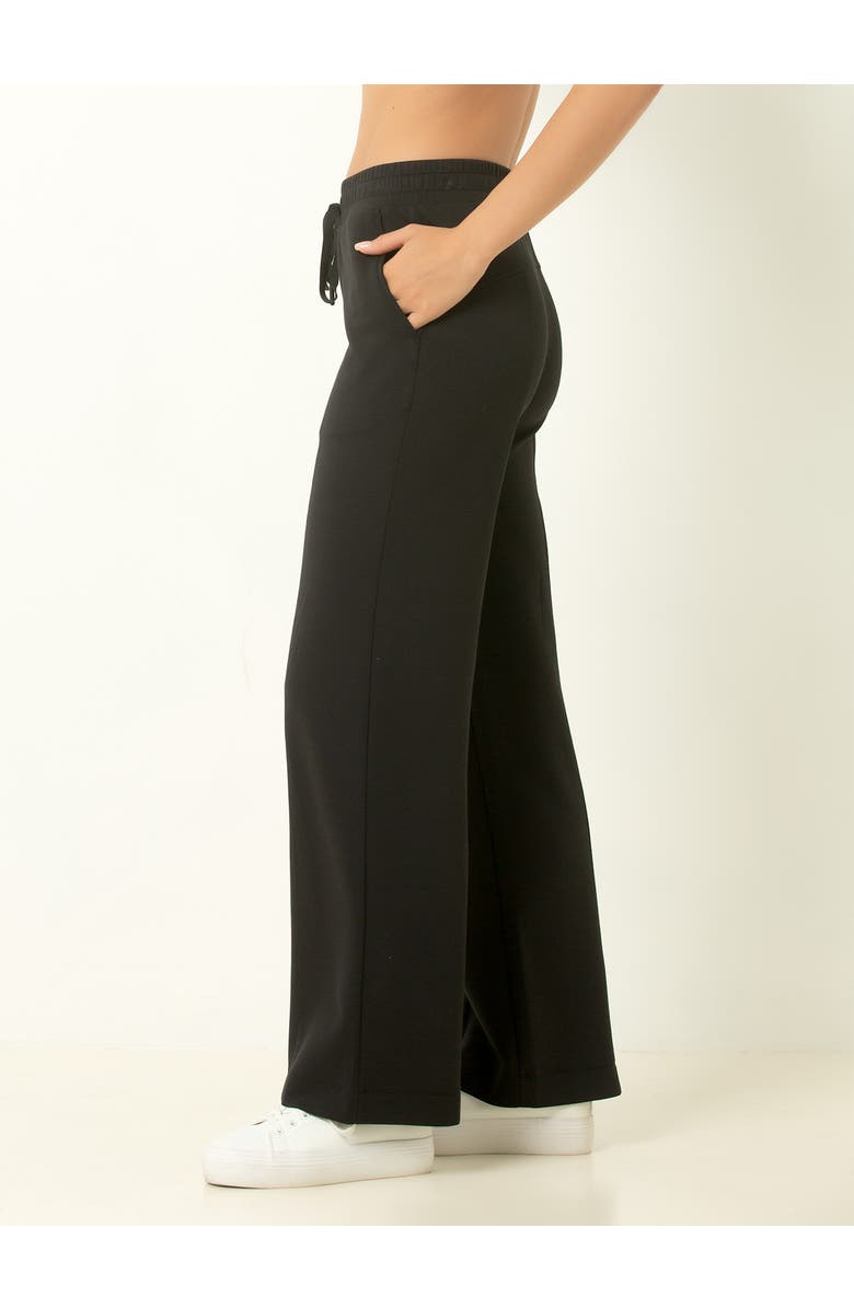 Single Stitch Ultra Soft Wide Leg Pant, Alternate, color, Black
