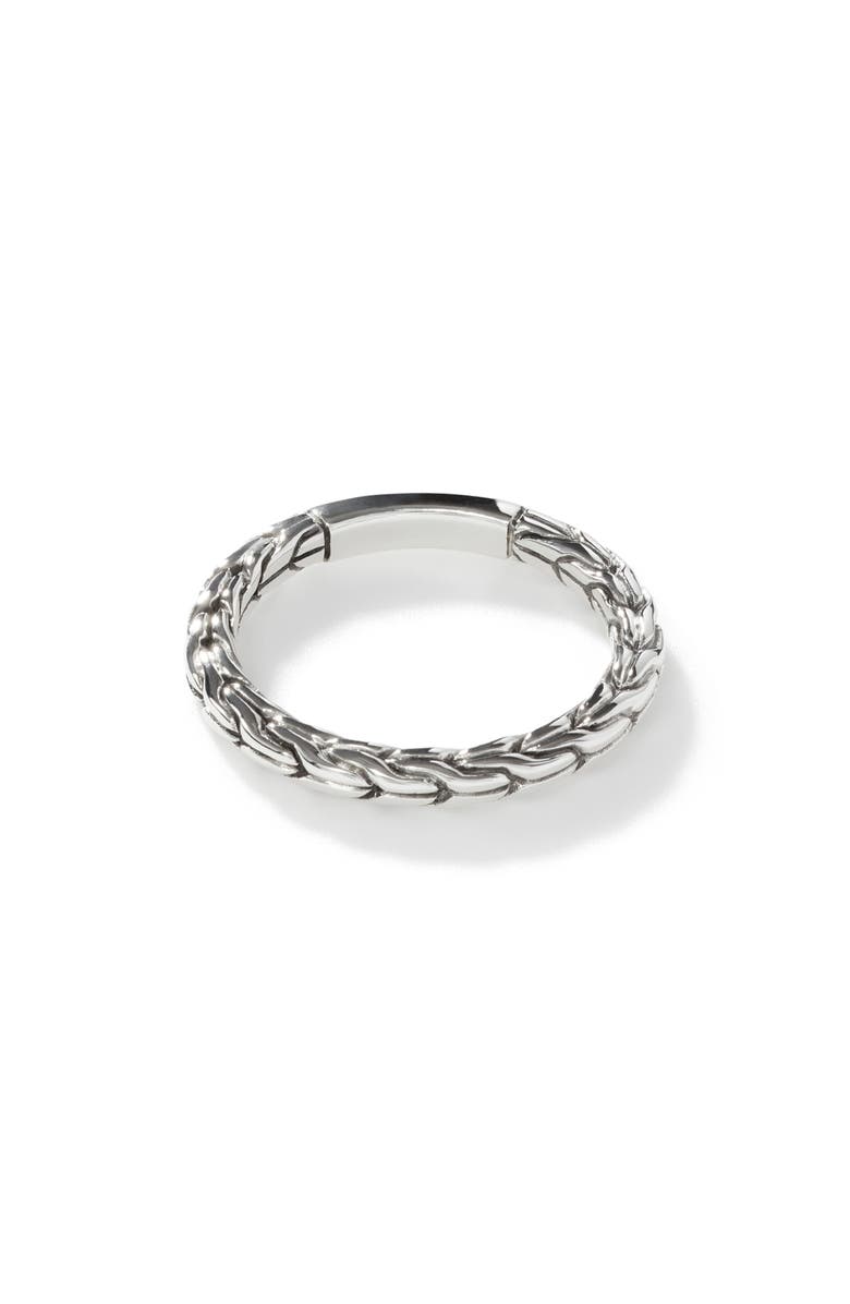 John Hardy Essential Silver Band 2.5mm Ring, Main, color, 