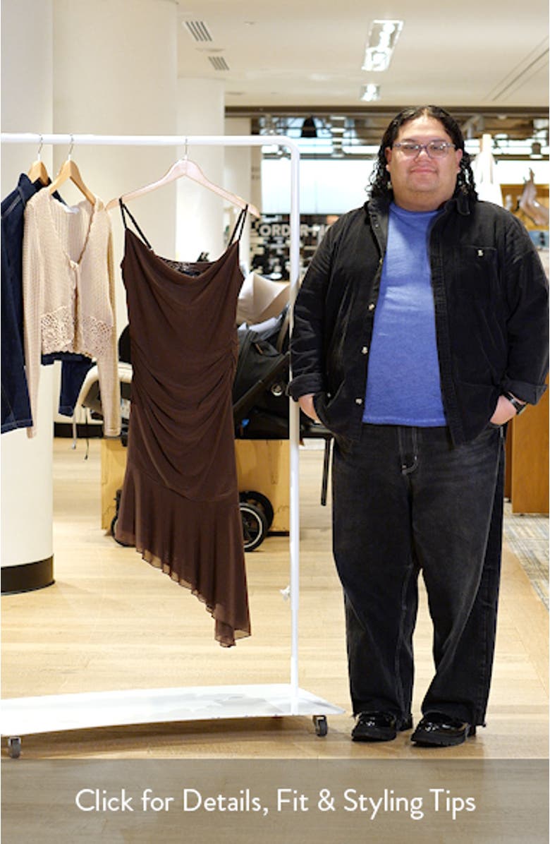 Bea Asymmetric Hem Mesh Midi Dress, sales video thumbnail