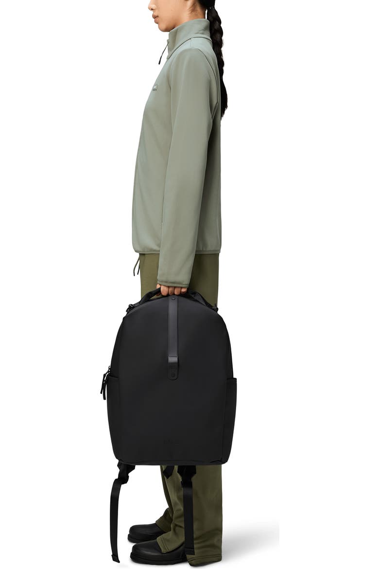 runner backpack rains Trail Mountaineer Bag - Black Waterproof Laptop for Men and Women - Large Outdoor Hiking Bag with 16 Laptop Pocket, 26L Capacity, 2 Year Warranty On the inside Rains Waterproof Clip Front Backpack