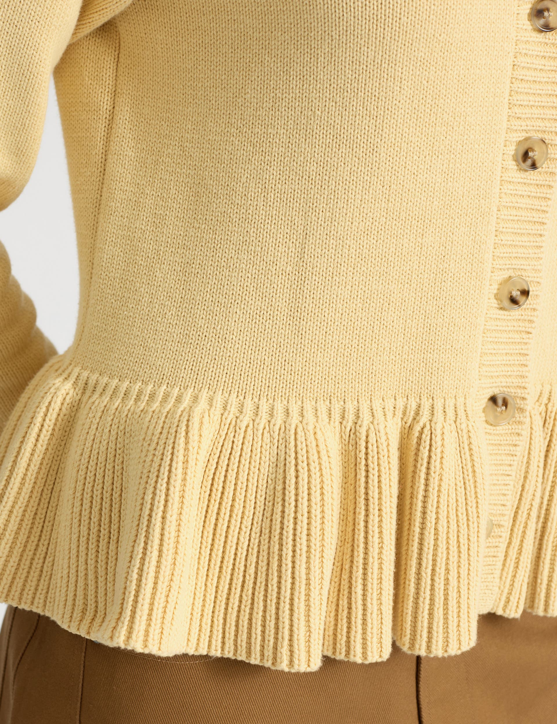 Peplum Cotton Cardigan - image 2