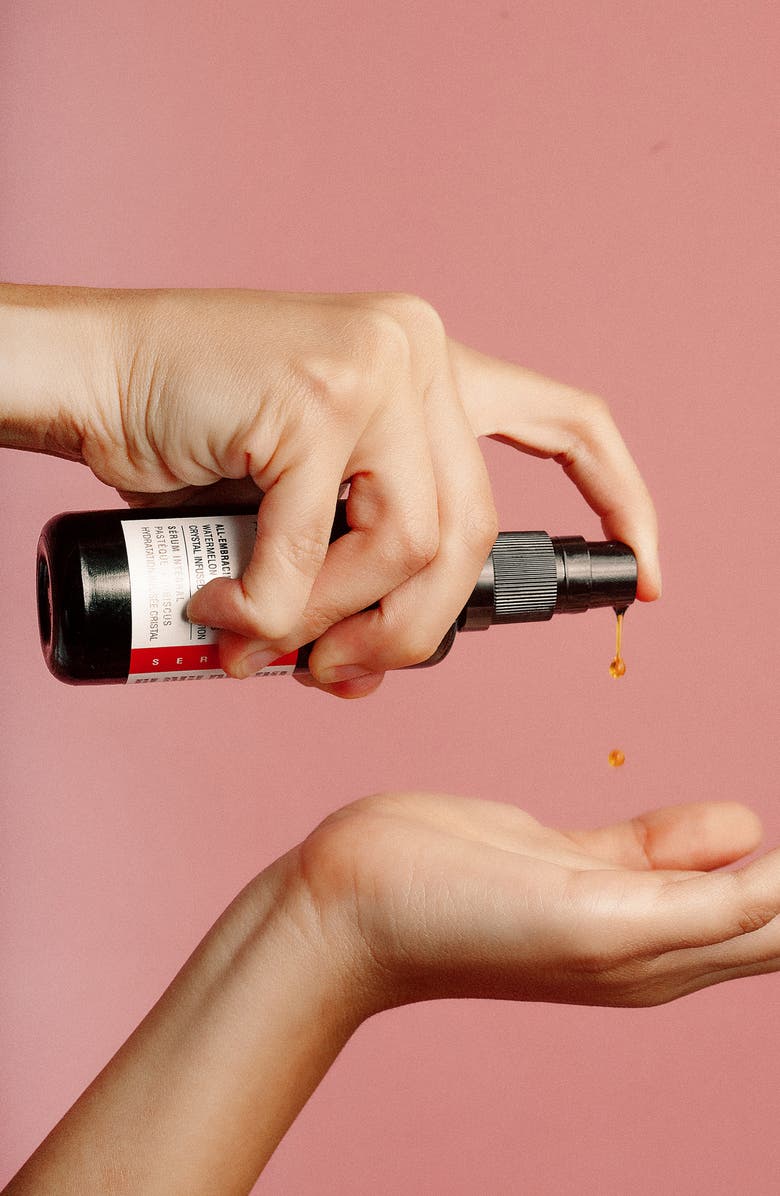 Odacité All-Embracing Serum Watermelon + Hibiscus Crystal Infused Hydration, Alternate, color,