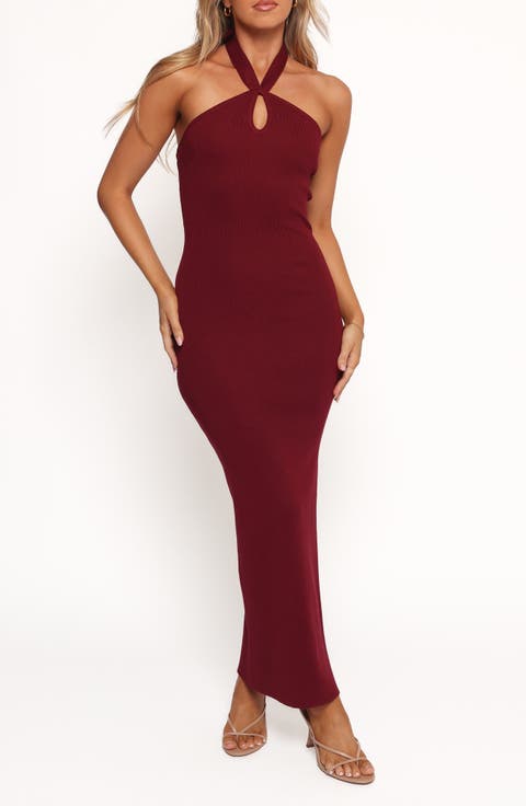 Nessa Halter Neck Sweater Dress