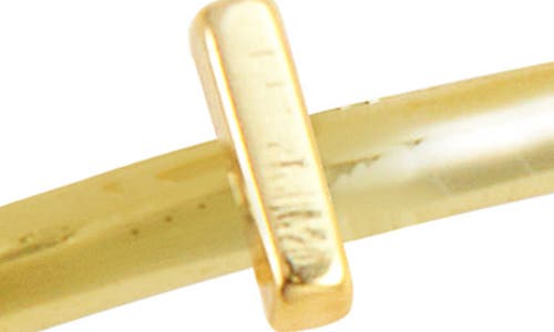 Savvy Cie Jewels 18k Yellow Gold Plated Initial Ring In Gold Z