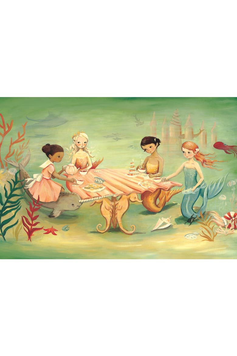 Mermaid Tea Party 60 Piece Puzzle, Alternate, color, No Color