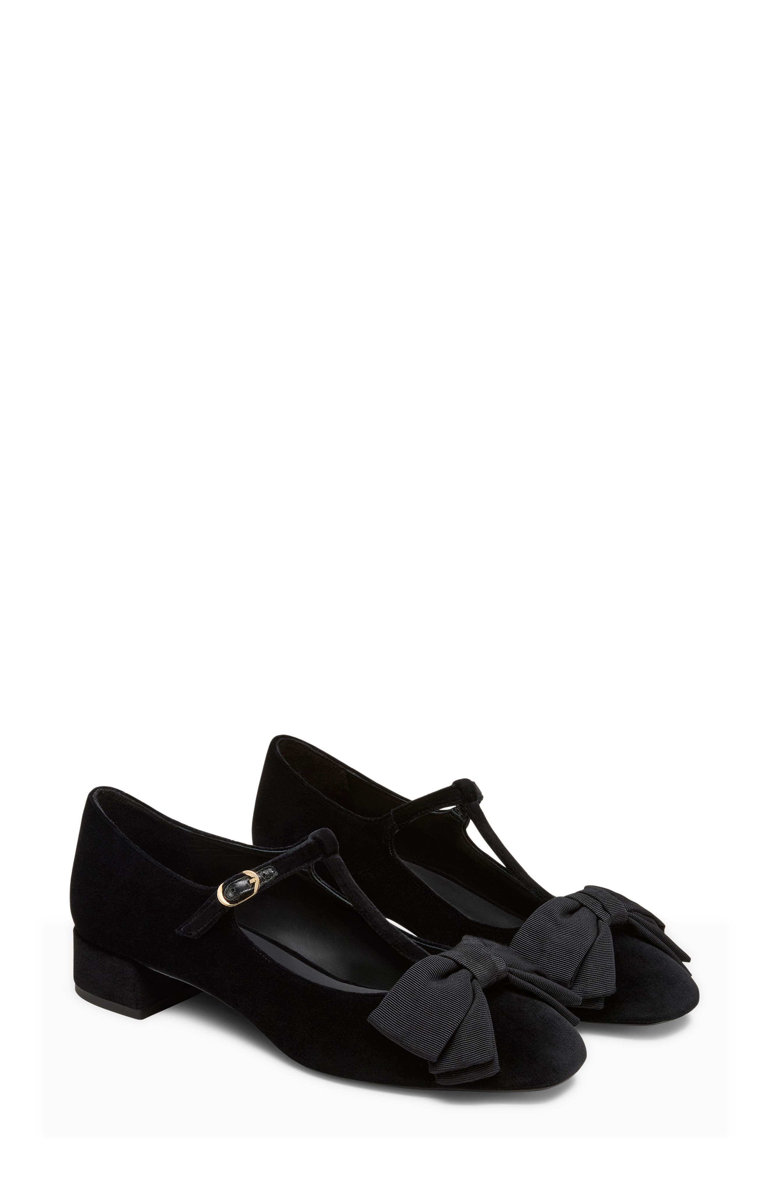 Ariella T-Strap Pump, Main, color, BLACK