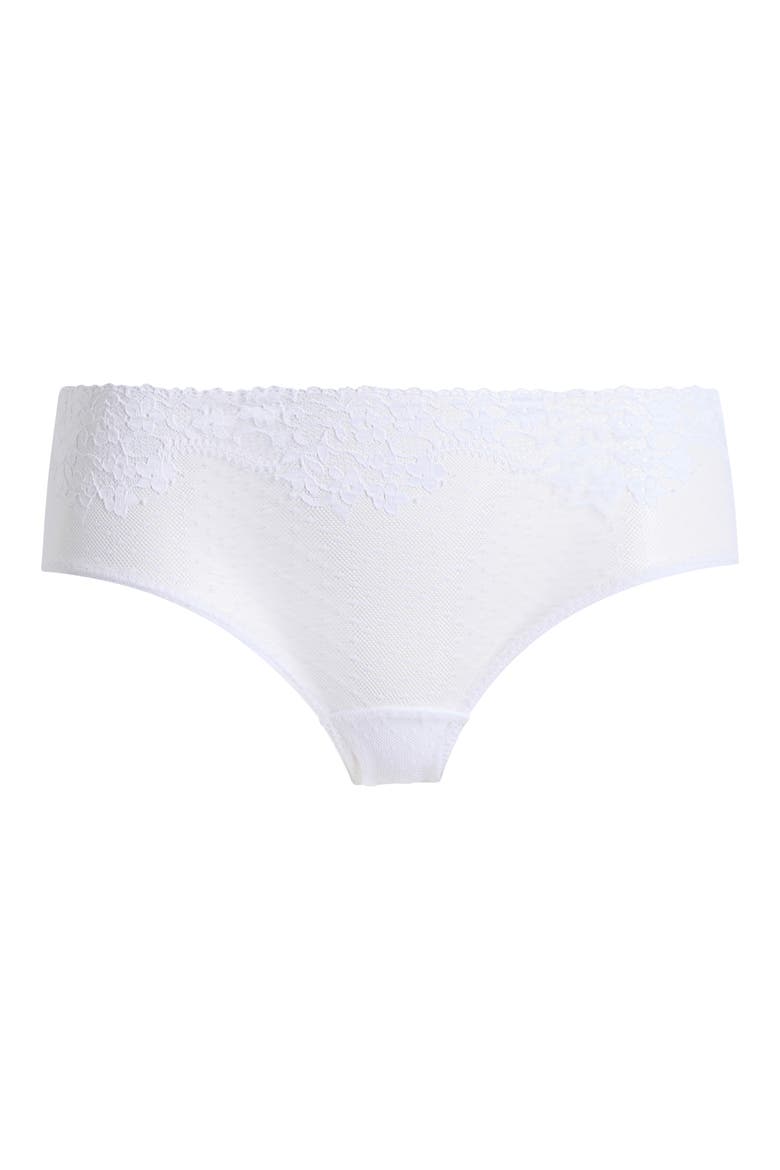 Double Take Bikini Briefs, Alternate, color, WHITE