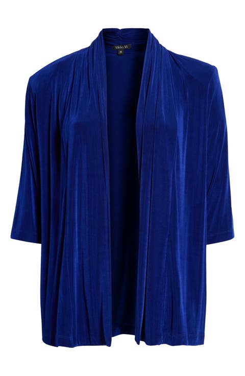 Classic Knit Open Front Jacket