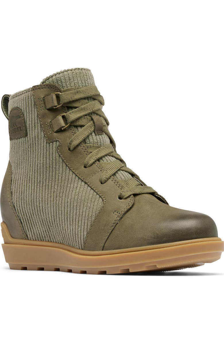 SOREL Evie II Wedge Bootie, Main, color, Stone Green/ Gum 17