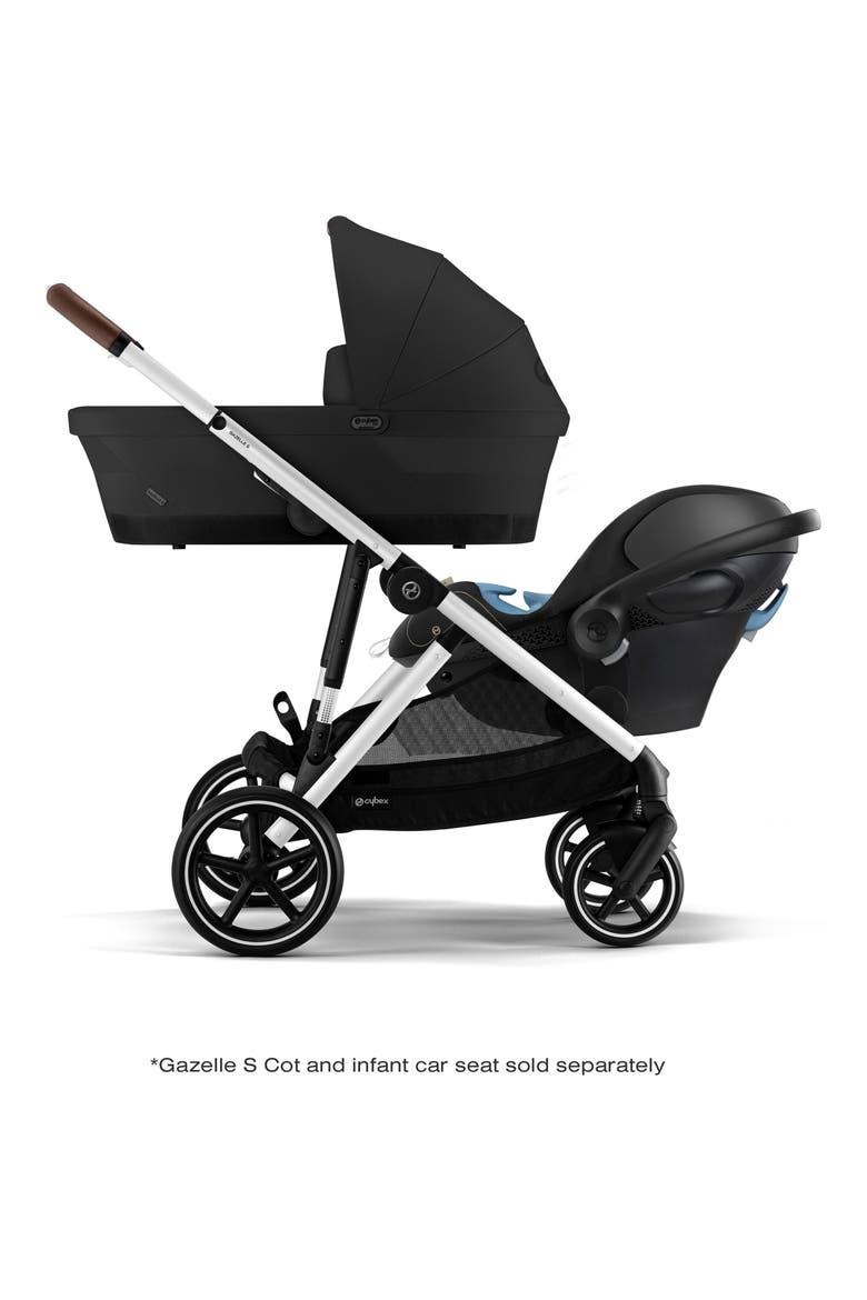 Gazelle S Stroller, Alternate, color, MOON BLACK