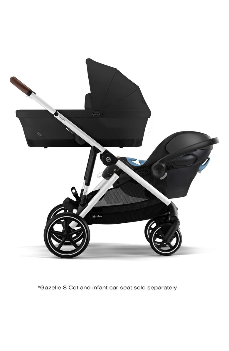 CYBEX Gazelle S Stroller, Alternate, color, Moon Black