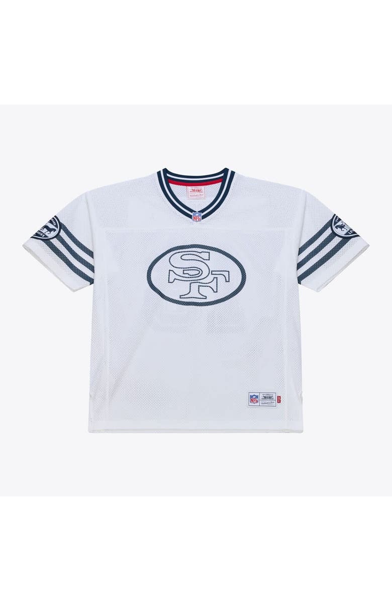 Mitchell & Ness Unisex Mitchell & Ness x Levi's Joe Montana White San Francisco 49ers Legacy Jersey, Main, color, White