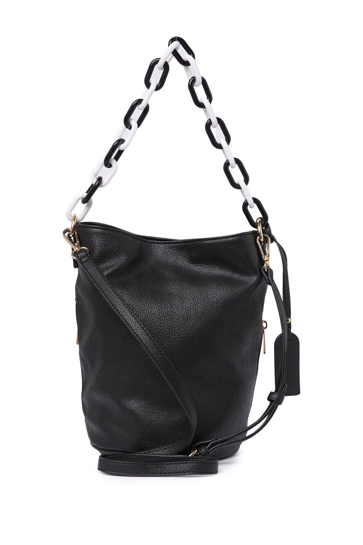 Sole Society Fayre Faux Leather Bucket Bag, Alternate, color, 