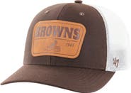 '47 Men's '47 Brown/White Cleveland Browns Thrash Trophy Flex Hat