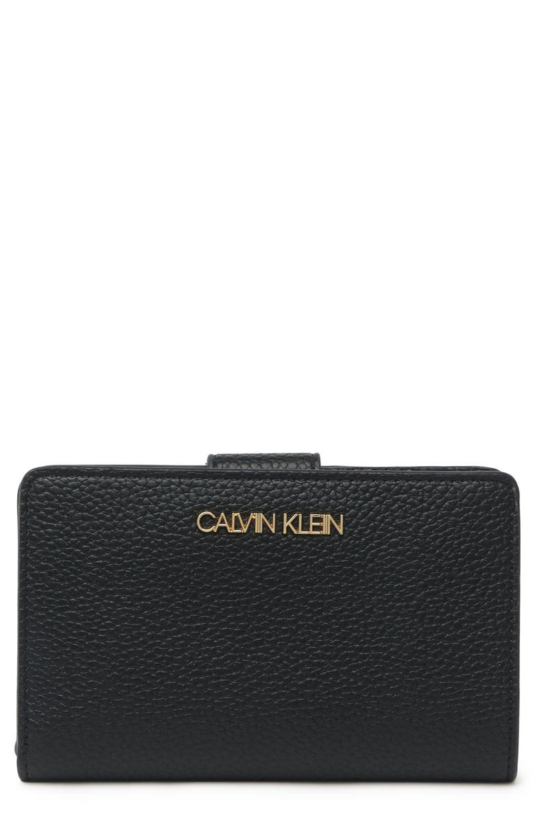 Calvin Klein Bubble Leather Small Wallet, Alternate, color,