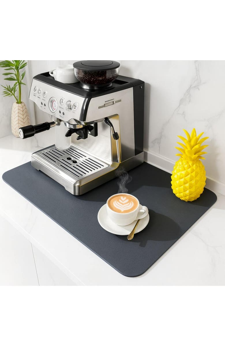 STRABELLA Dark Washable Dish Drying Mat, Alternate, color, Multicolored