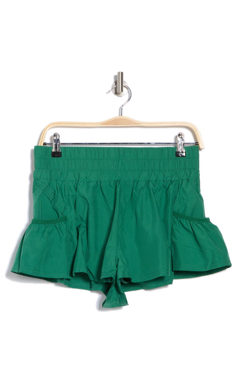 FP Movement by Free People FP Movement Get Your Flirt On Shorts, Alternate, color, Emerald Green
