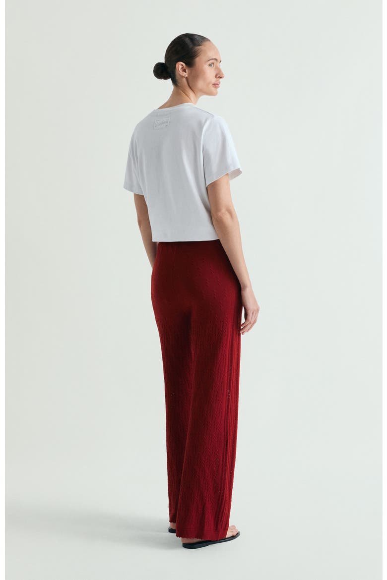 Set Pointelle Knit Pant, Alternate, color, Red