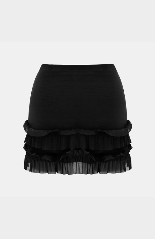 Ow Collection Claire Mini Skirt In Black