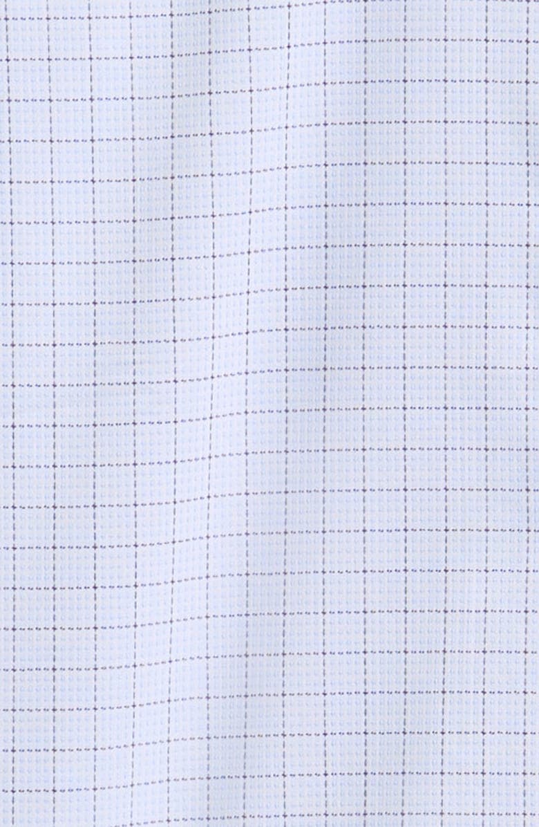 Tallia Kids' Check Cotton Blend Button-Up Shirt, Alternate, color, Blue