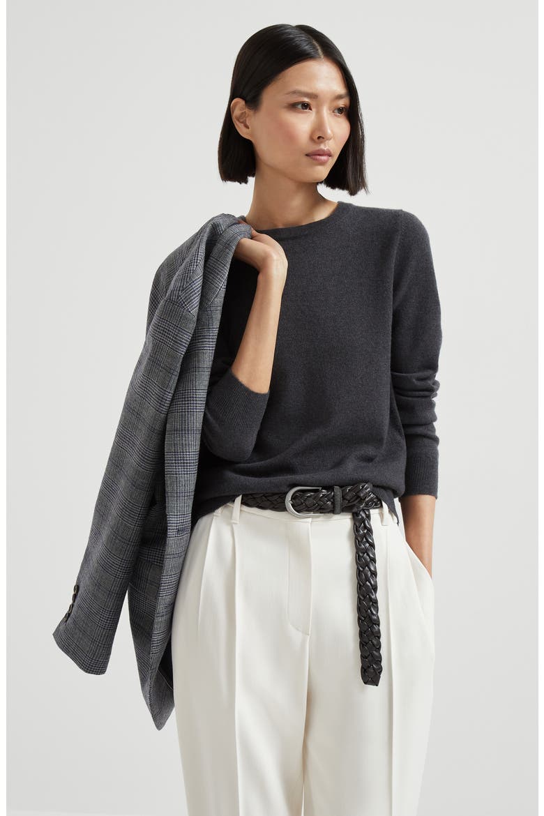 Cashmere sweater, Alternate, color, Lignite Grey