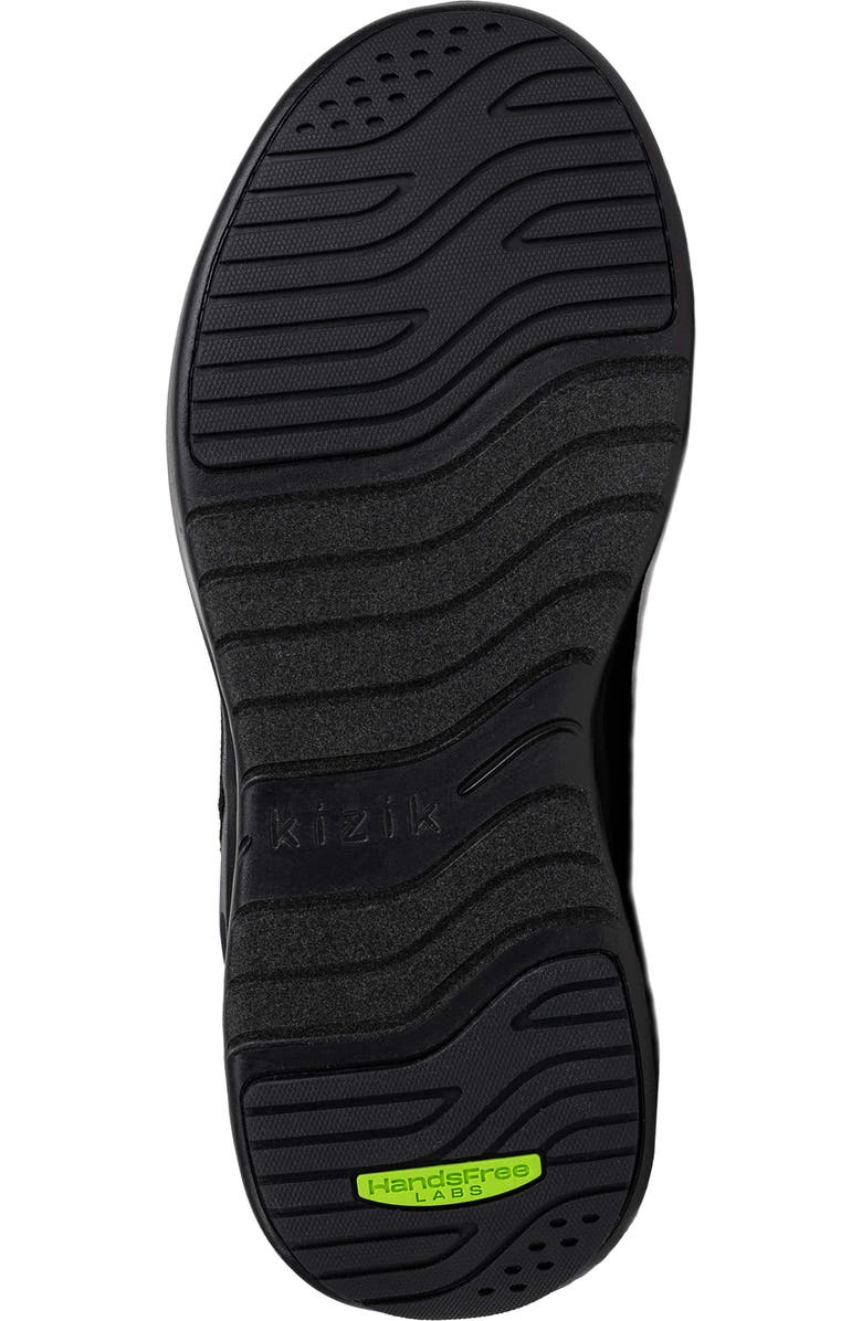 Kizik Gender Inclusive Athens Hands Free Knit Sneaker, Alternate, color, Black Black