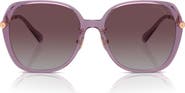 COACH 59mm Gradient Polarized Square Sunglasses