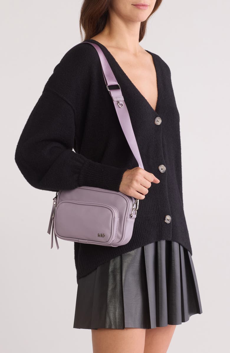 Madden Girl Faux Leather Cargo Camera Bag, Alternate, color,