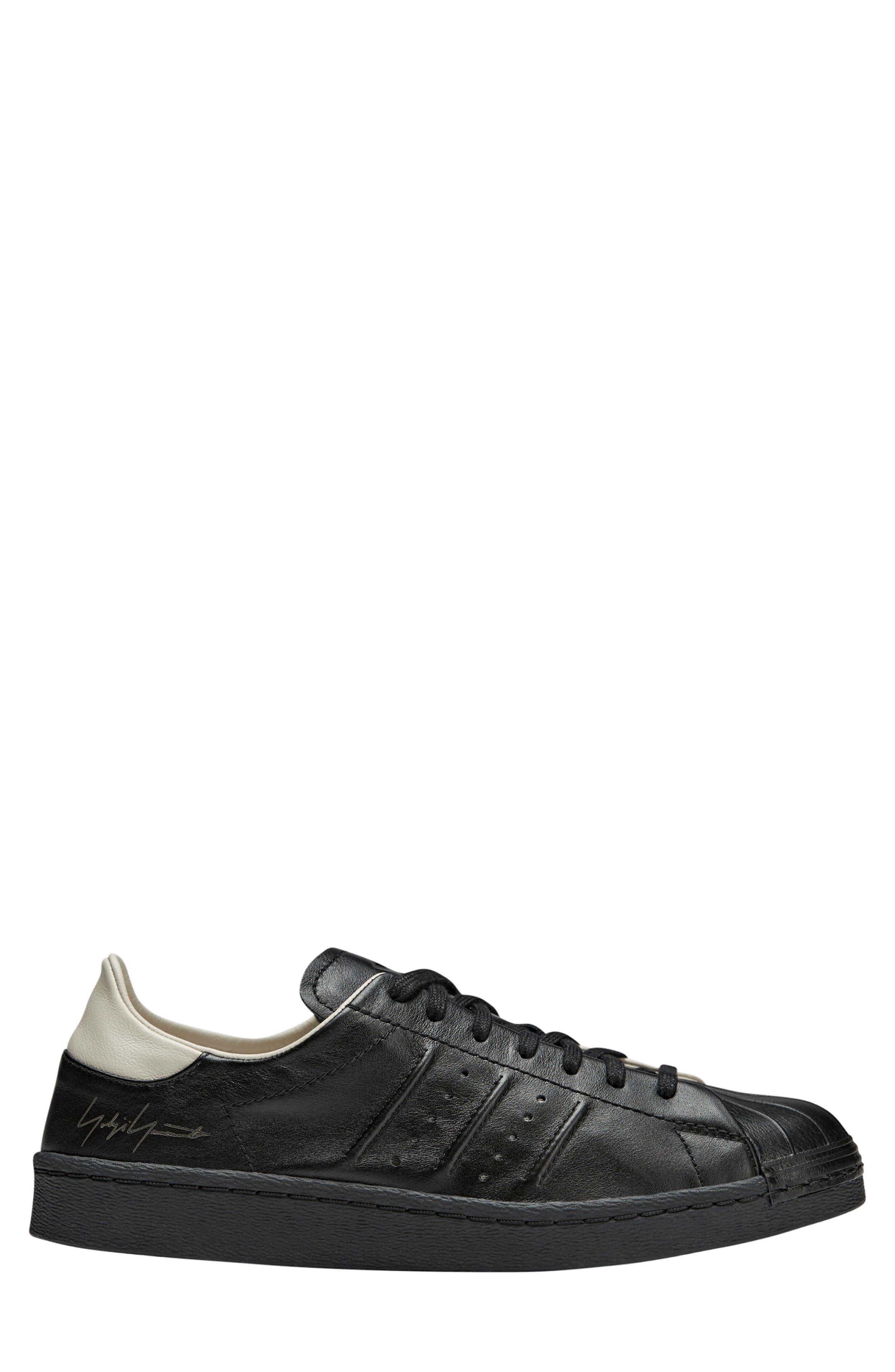 Y-3 Superstar Sneaker, Alternate, color, Black/ Black/ Aluminum