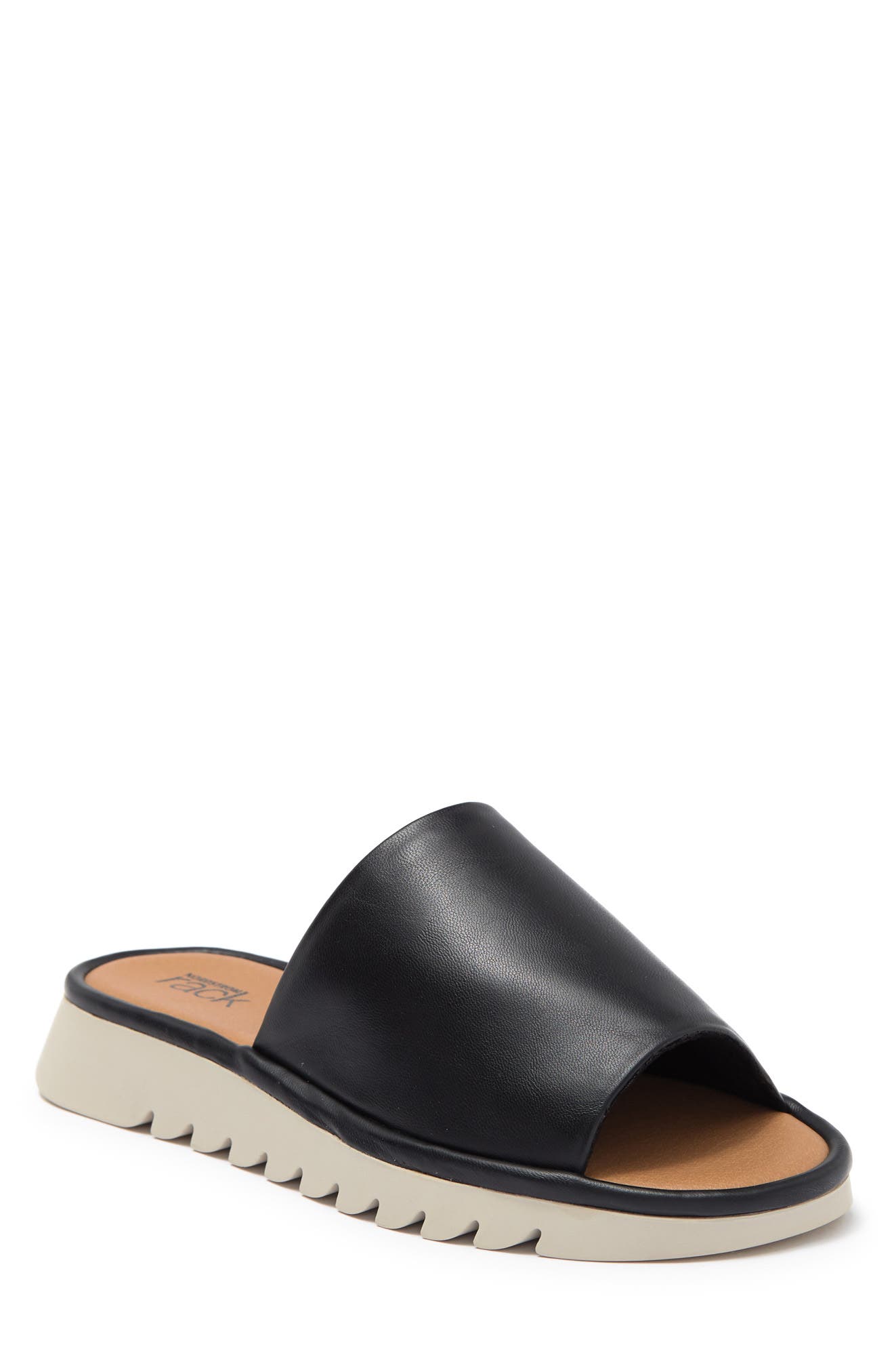 Fiona Flat Sandal, Main, color, BLACK