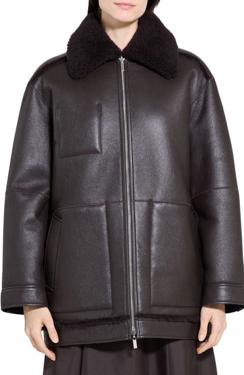 Genuine Shearling Reversible Coat