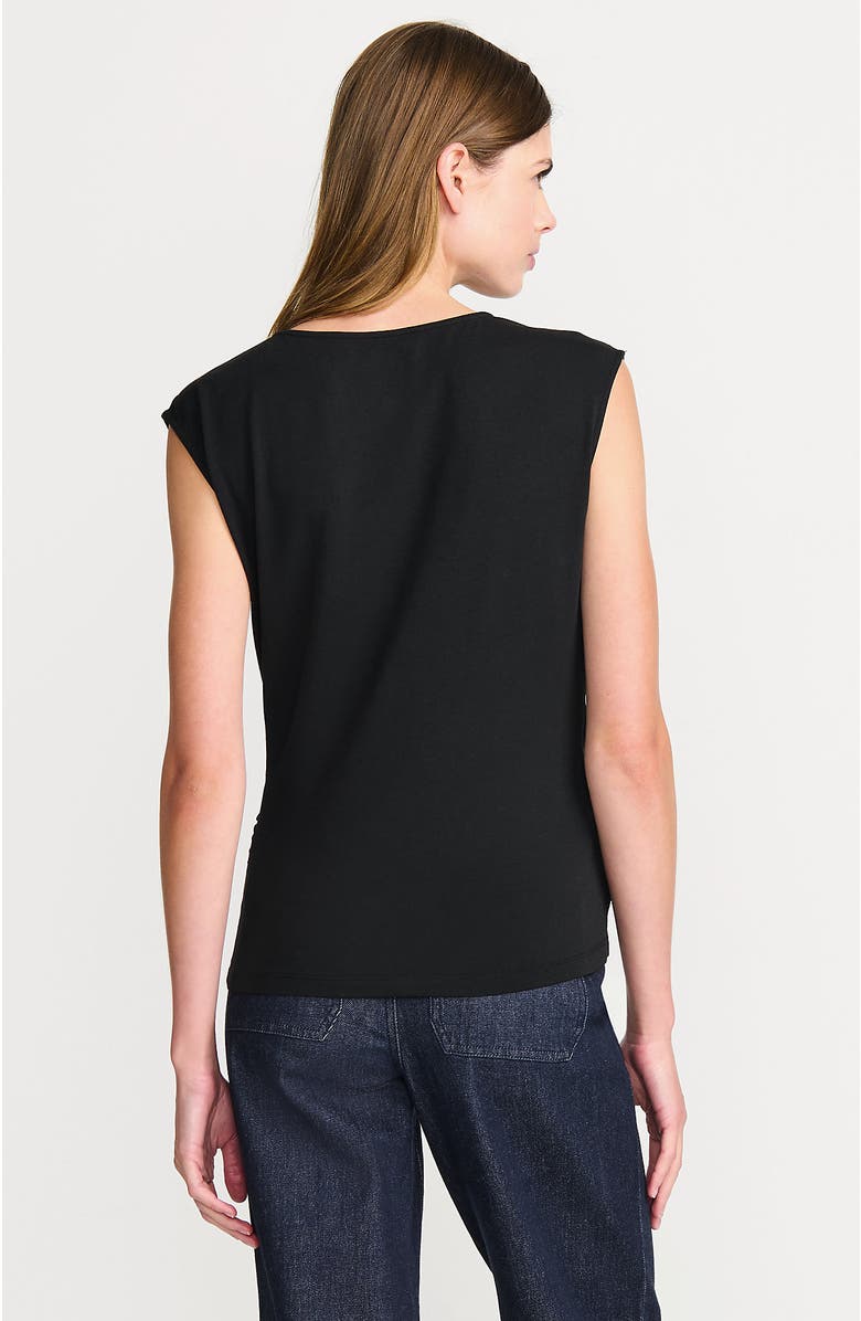 Lands' End Lightweight Jersey Wrap Front Top, Alternate, color,