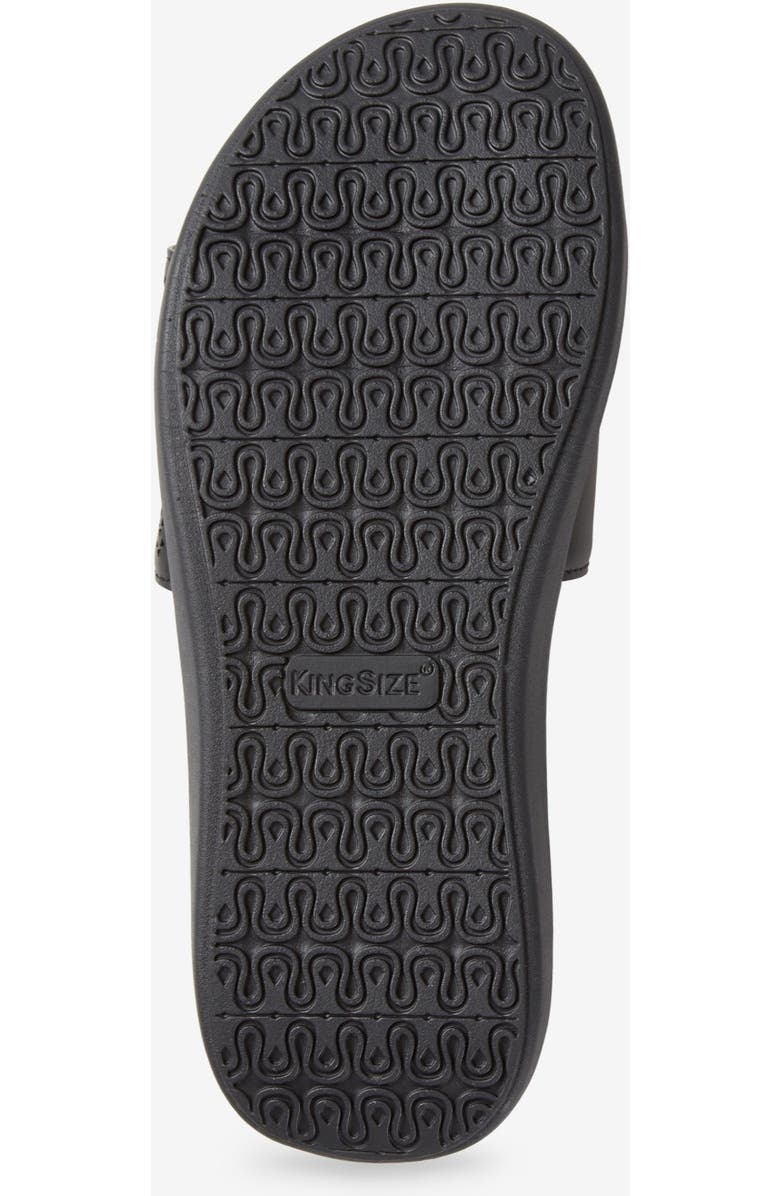 KingSize Memory Foam Slide Sandal, Alternate, color, Black