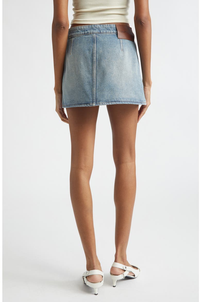 Signature Denim Miniskirt, Alternate, color, DENIM BLEU DELAVE