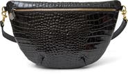 Clare V. Grande Croc Embossed Leather Belt Bag