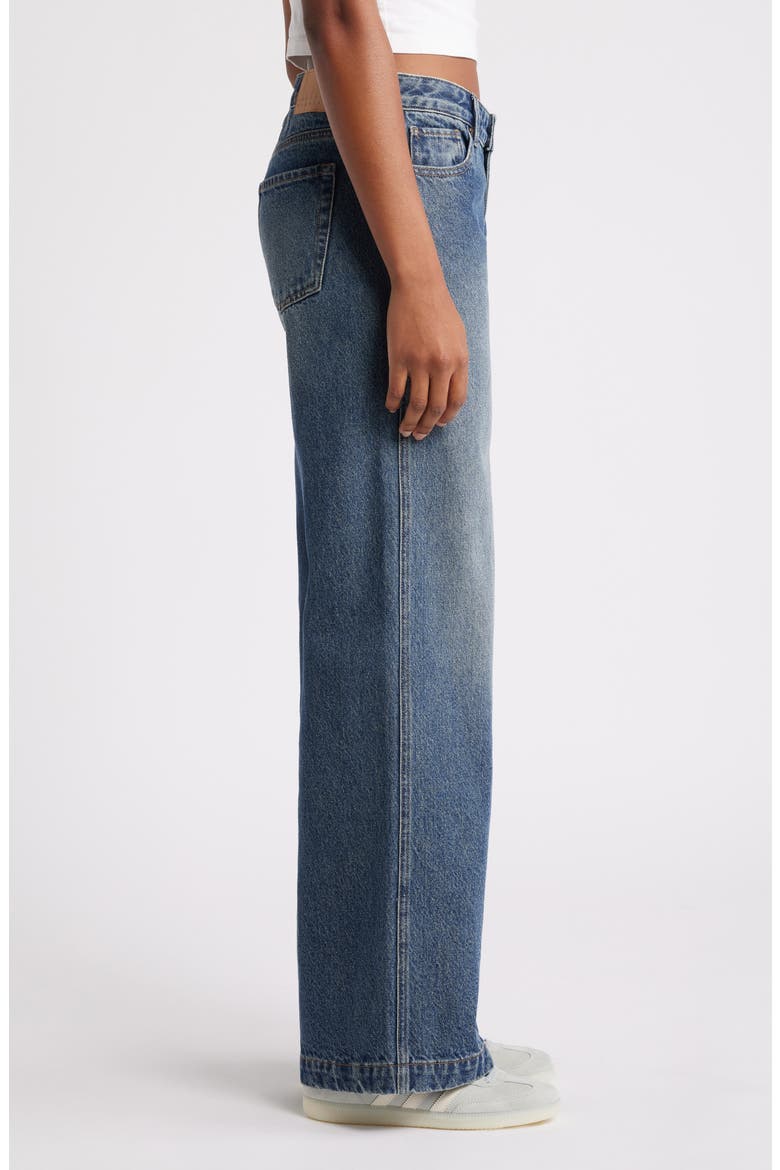Mel Low Rise Baggy Wide Leg Jeans, Alternate, color, MEDIUM INDIGO