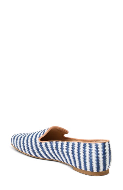 Jack Rogers Bradley Raffia Loafer In Midnight Stripe
