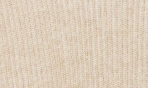 Vigoss Shadow Rib Crewneck Sweater In Neutral