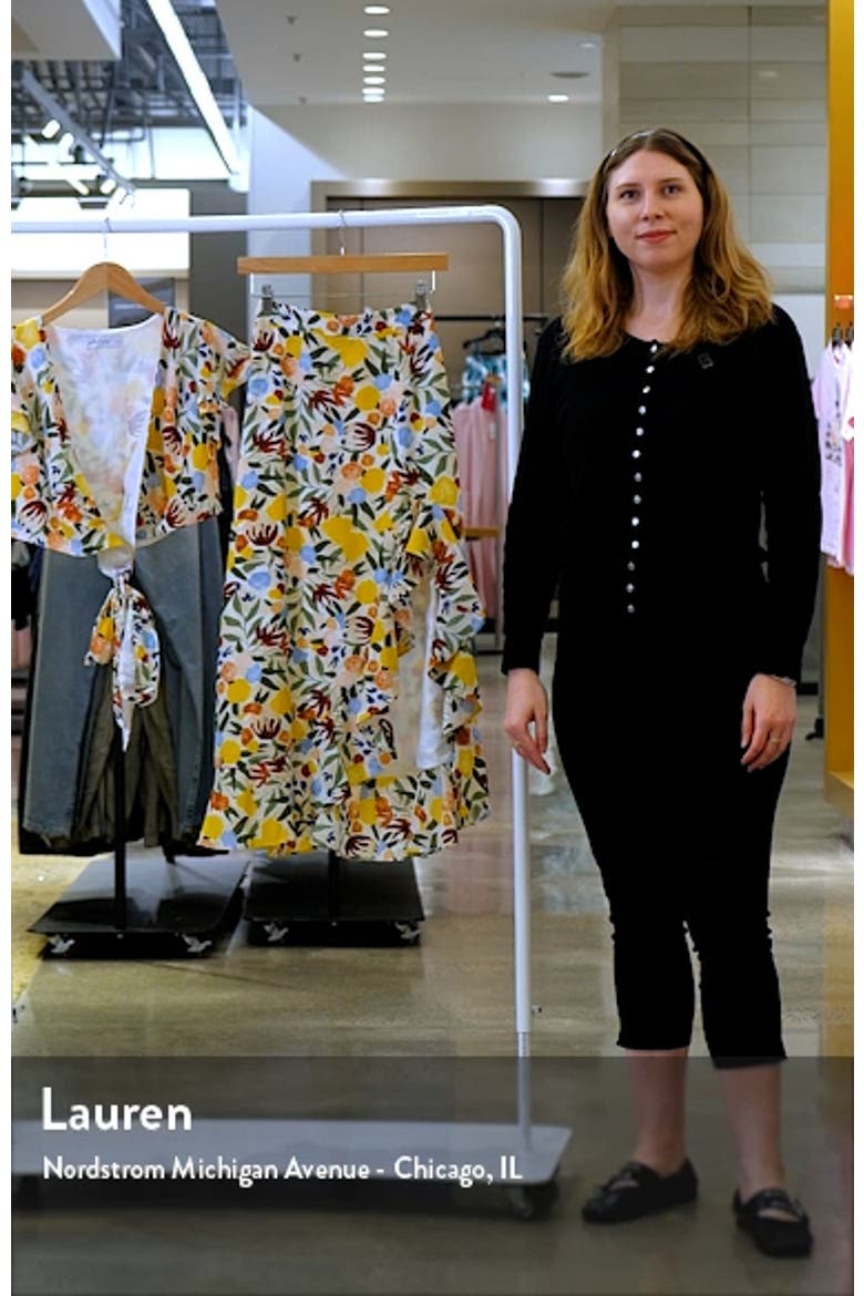 Lucia Floral Crop Top & Asymmetric Midi Skirt Set video