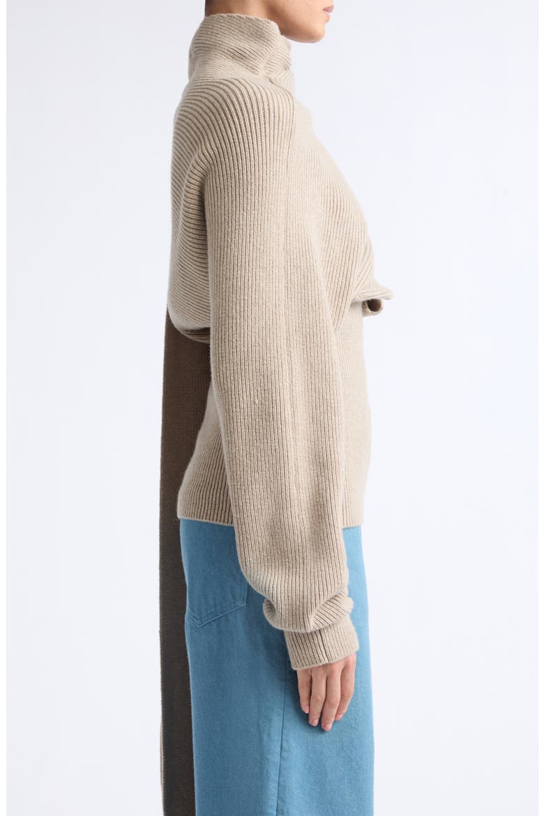 Wright Wool & Cashmere Sweater, Alternate, color, SORREL MELANGE